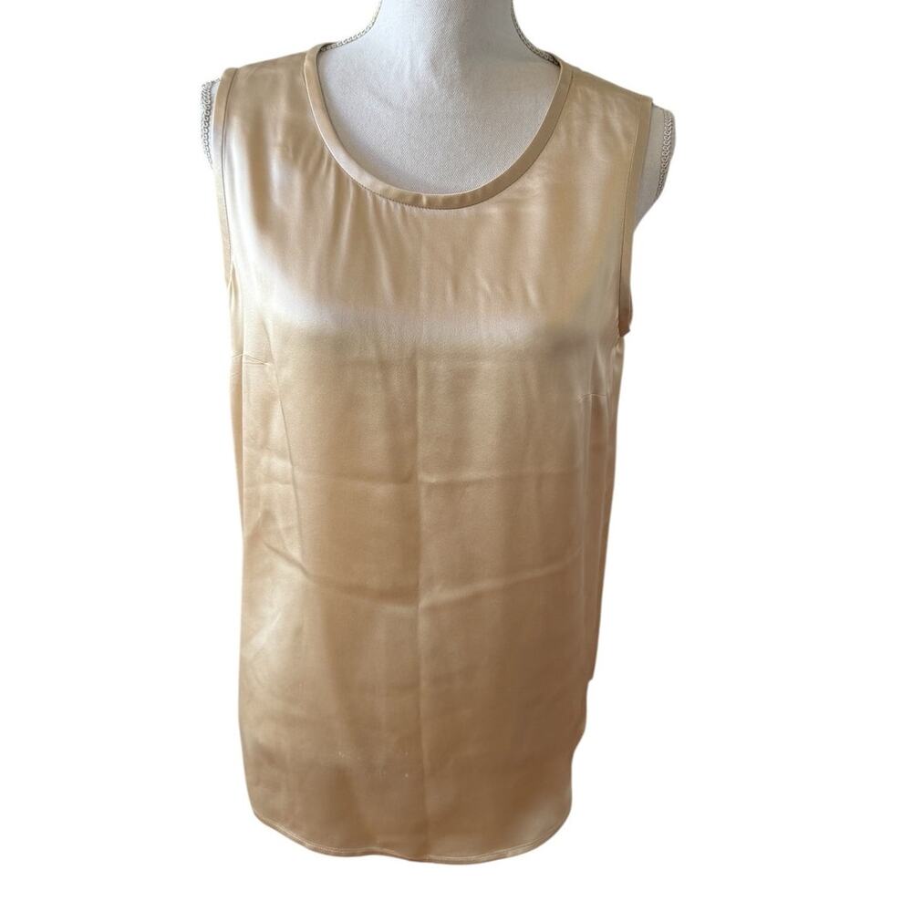Louis Feraud Silk Camisole Top Champagne 12